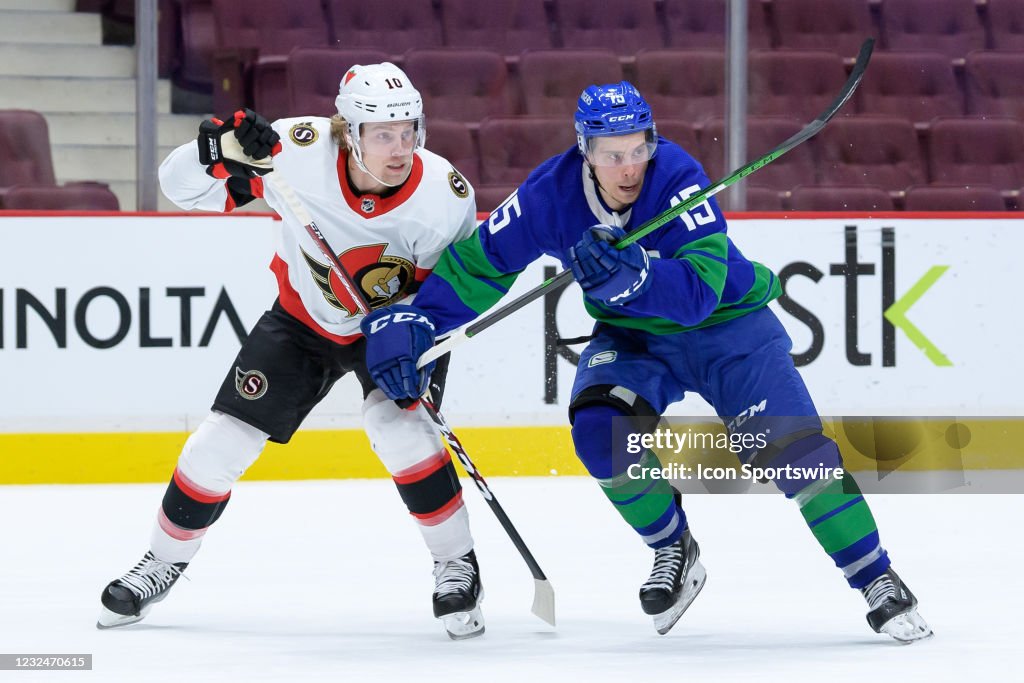NHL: APR 22 Senators at Canucks