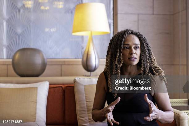 Isabel dos Santos, Angolan businesswoman and daughter of former Angolan President Jose Eduardo dos Santos, at The Ritz-Carlton Hotel in Dubai, United...