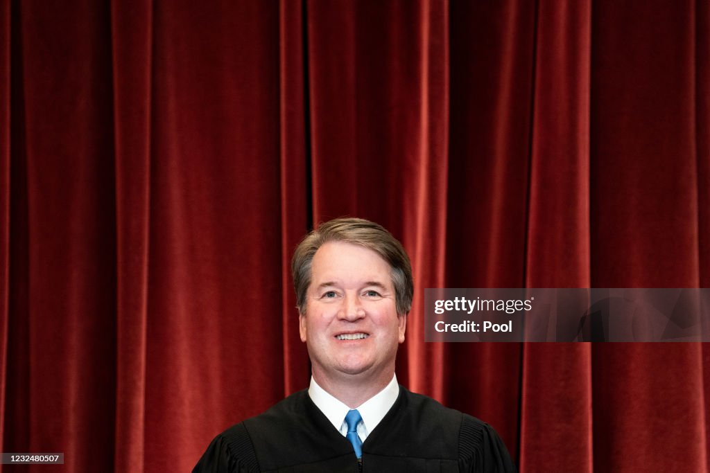 Supreme Court Justices Pose For Formal Group Photo