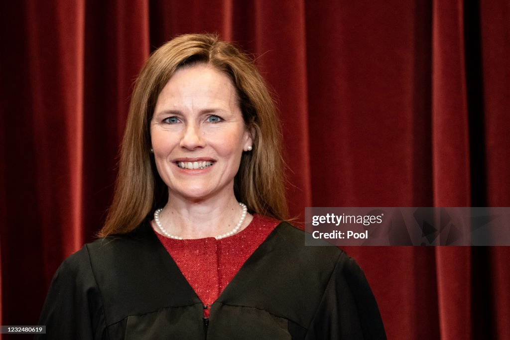 Supreme Court Justices Pose For Formal Group Photo