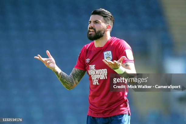 Huddersfield Town's Pipa during the Sky Bet Championship match between Blackburn Rovers and Huddersfield Town at Ewood Park on April 24, 2021 in...