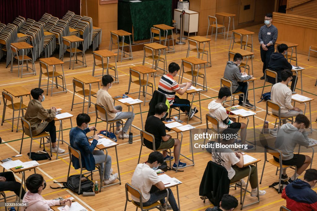 Students Sit The Hong Kong Diploma of Secondary Education (DSE) Examination