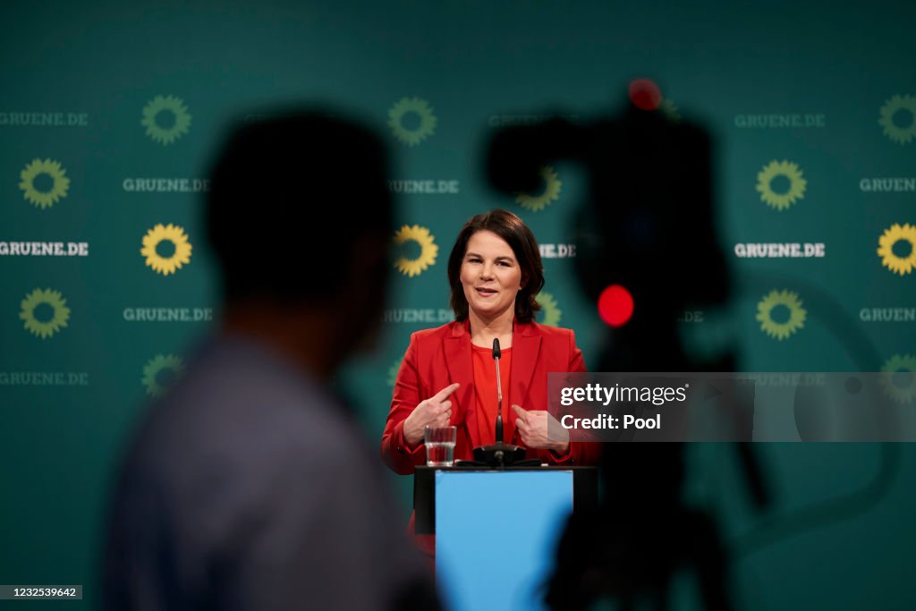 Annalena Baerbock, Chancellor Candidate Of The Greens Party, Holds Press Conference