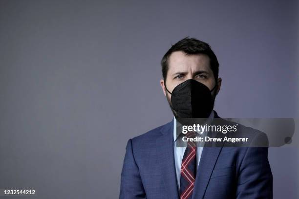 National Economic Council Director Brian Deese waits to speak during the daily press briefing at the White House on April 26, 2021 in Washington, DC....