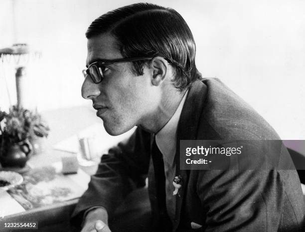 Headshot profile of Alexander Onassis, the son of Greek shipping magnate Aristotle Onassis, in Geneva, Switzerland circa 1973. - Alexander Onassis,...