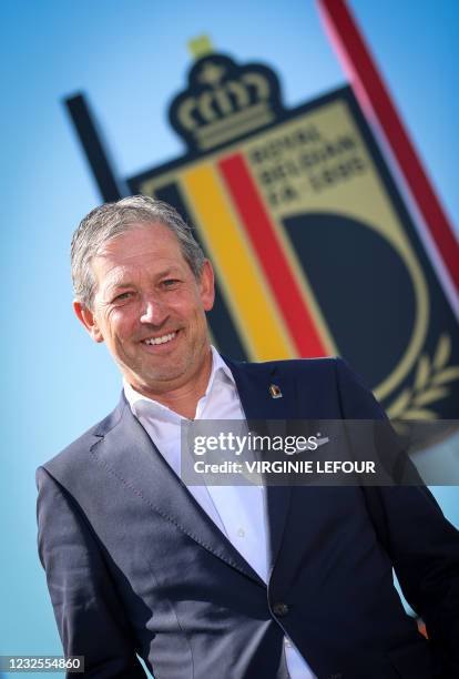 Former referee and PRD spokeman Frank De Bleeckere poses for the photographer at a press moment of the Professional Referee Department PRD of the...