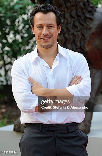 Actor Stefano Accorsi attends "Ruggine" Premiere during 68th Venice Film Festivalon September 1, 2011 in Venice, Italy.