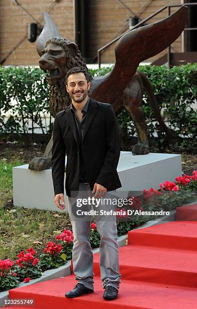 Actor Filippo Timi attends "Ruggine" Premiere during 68th Venice Film Festival on September 1, 2011 in Venice, Italy.