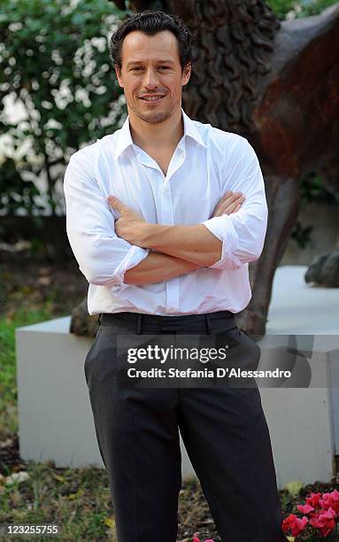 Actor Stefano Accorsi attends "Ruggine" Premiere during 68th Venice Film Festivalon September 1, 2011 in Venice, Italy.