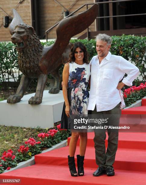 Valeria Solarino and Daniele Gaglianone attend "Ruggine" Premiere during 68th Venice Film Festival on September 1, 2011 in Venice, Italy.