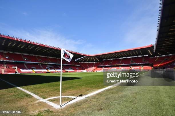 General view of the stadium before the Sky Bet League 1 match between Charlton Athletic and Peterborough at The Valley, London, England on 24th April...