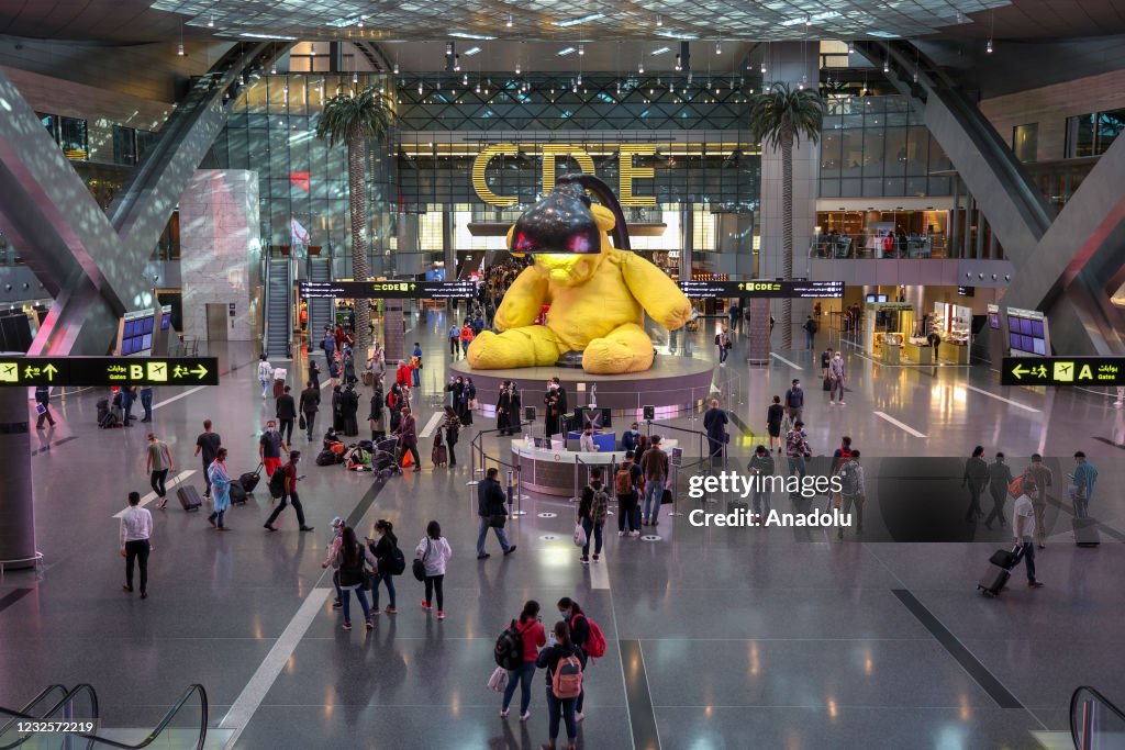 Hamad Intl An interior view of Hamad International Airport is seen in Doha ...