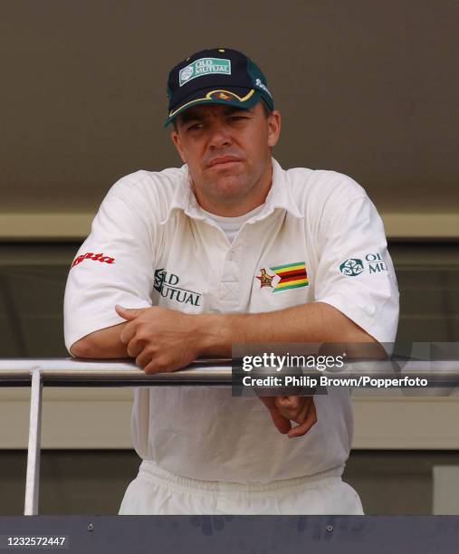 Zimbabwe captain Heath Streak after Zimbabwe lost to England in the 2nd Test match by an innings and 69 runs at the Riverside, Chester-le-Street,...