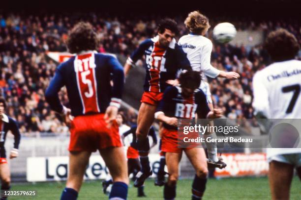 Andrzej Szarmach of Auxerre during the French Division 1 Championship match between Paris Saint Germain and Auxerre at Parc des Princes, in Paris,...