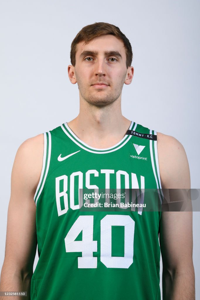 Luke Kornet Of The Boston Celtics Poses For A Head Shot On April 27