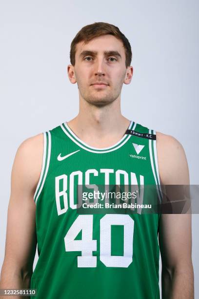 Luke Kornet of the Boston Celtics poses for a head shot on April
