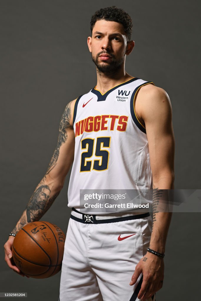 Austin Rivers Denver Austin Rivers of the Denver Nuggets poses for a portrait on April 27 ...