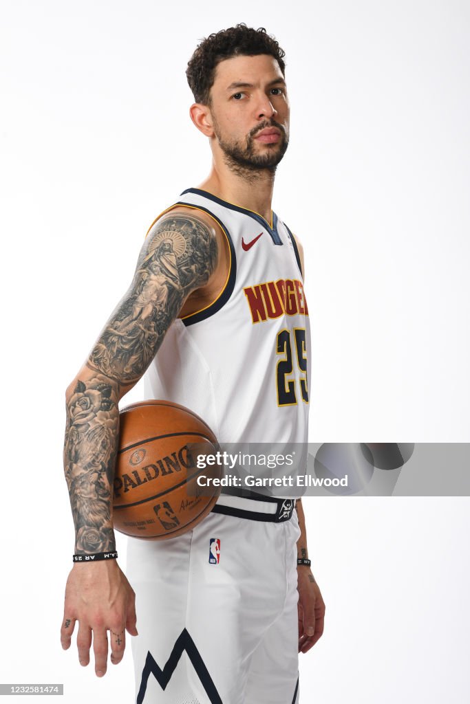 Austin Rivers Denver Austin Rivers of the Denver Nuggets poses for a portrait on April 27 ...