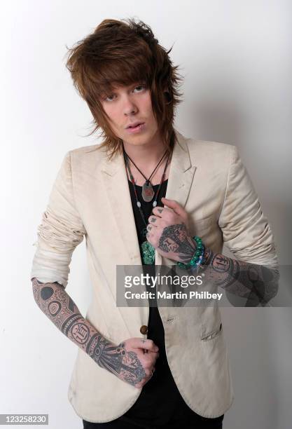 Christofer Drew Ingle of Never Shout Never poses for portraits on March 3rd 2011 in Melbourne, Australia.