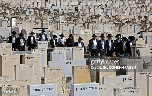 ISRAEL-RELIGION-STAMPEDE-FUNERAL ISRAEL-RELIGION-STAMPEDE-FUNERAL