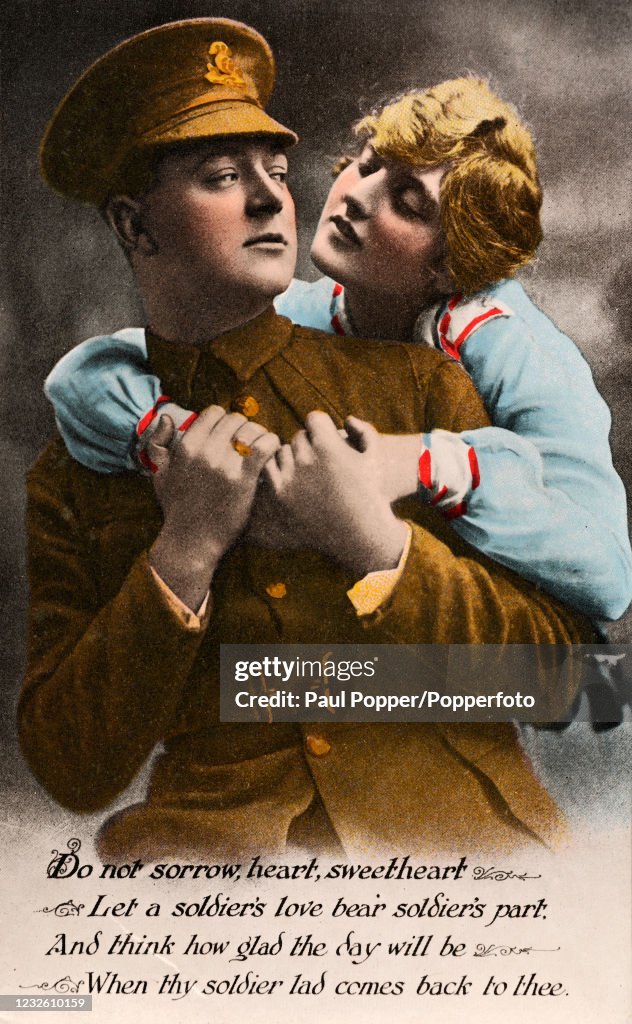 Valentine Postcard - World War One