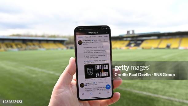 Enough is Enough as Livingston Boycott social media to challeneg online abuse during the weekend of a Scottish Premiership match between Livingston...