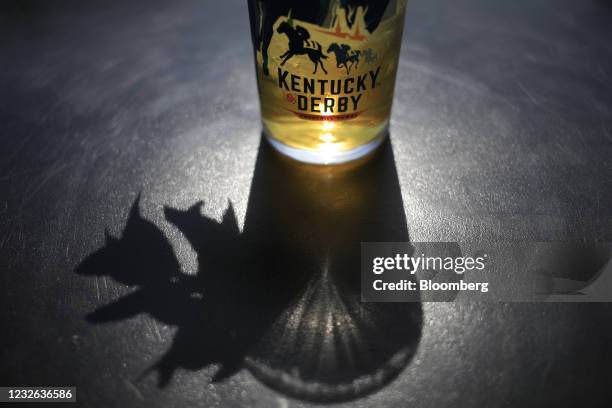 Mint julep cocktail arranged at Churchill Downs ahead of the 147th Running of the Kentucky Derby in Louisville, Kentucky, U.S., on Saturday, May 1,...