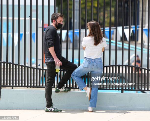 Ben Affleck and Jennifer Garner are seen on May 01, 2021 in Los Angeles, California.