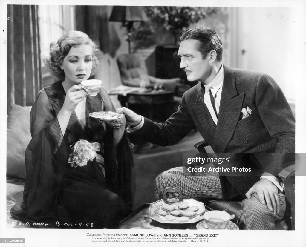 Ann Sothern And Edmund Lowe In 'Grand Exit'