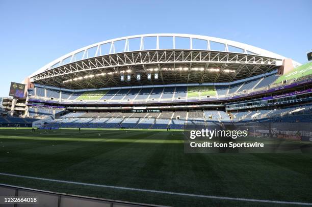 Random view of Lumen Field before an MLS match between the LA Galaxy and the Seattle Sounders on May 2, 2021 in Seattle, WA.