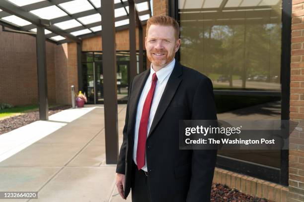 April 30: Superintendent Matt Miller stands outside Adena Elementary School in West Chester, Ohio on April 30, 2021. Thousands of kids from Lakota...