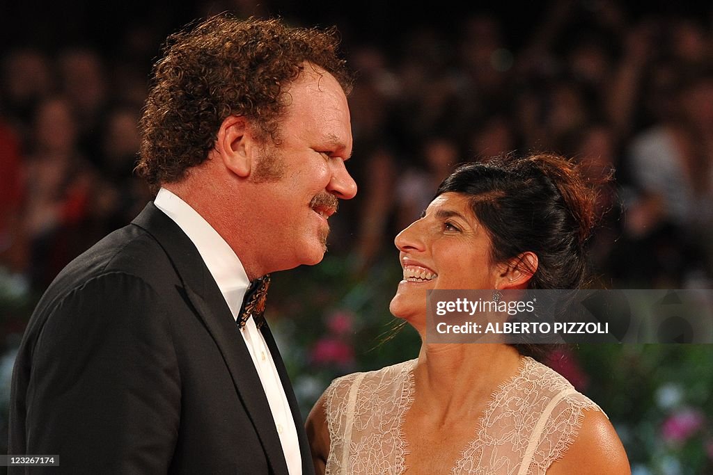 Actor John C. Reilly and his wife Alison