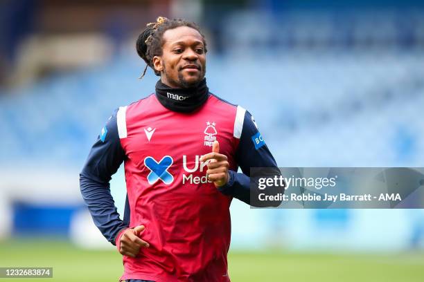 Gaetan Bong of Nottingham Forest during the Sky Bet Championship match between Sheffield Wednesday and Nottingham Forest at Hillsborough Stadium on...