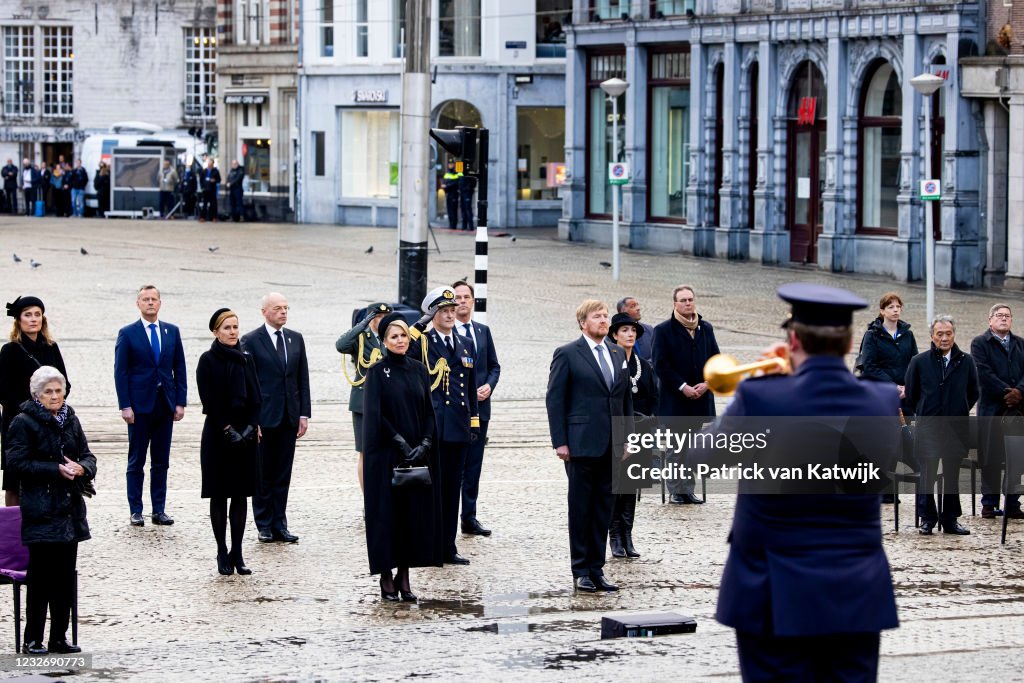 King Willem-Alexander Of The Netherlands And Queen Maxima Attend The Remembrance Day