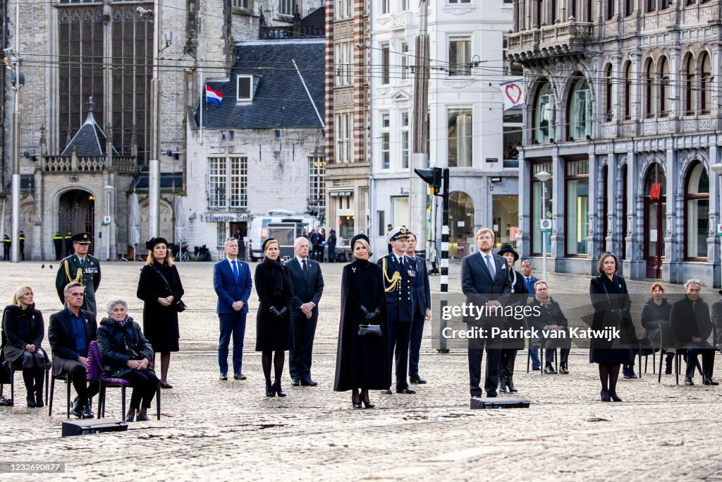 King Willem-Alexander Of The Netherlands And Queen Maxima Attend The Remembrance Day