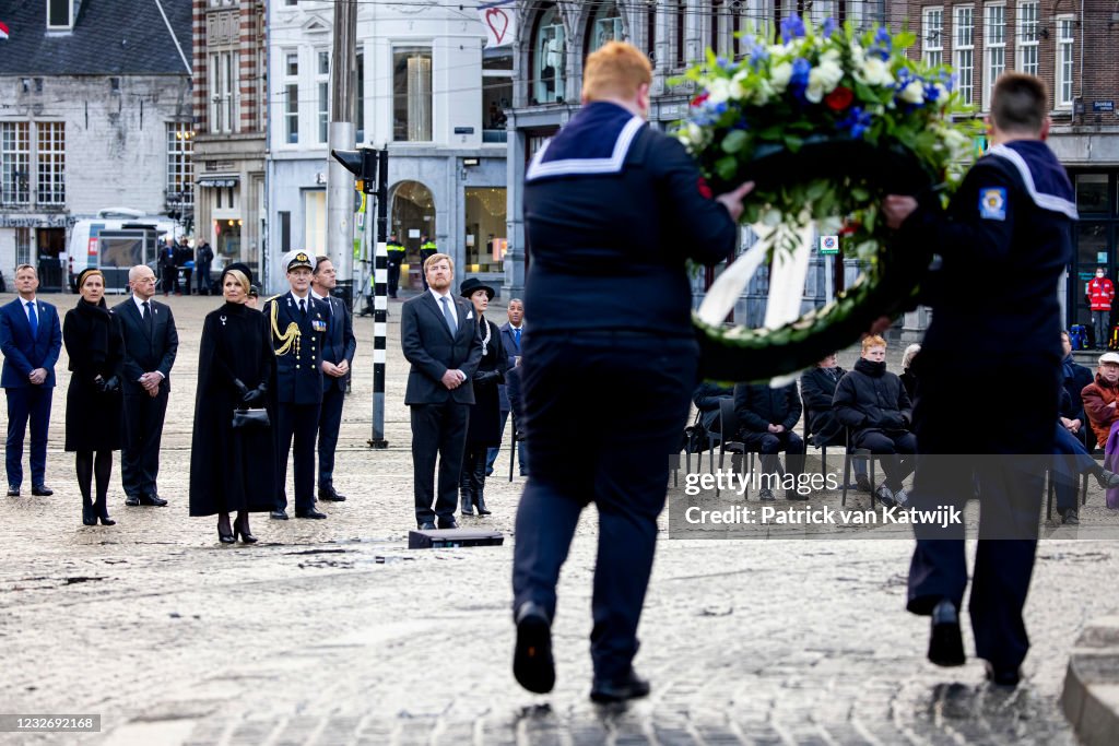 King Willem-Alexander Of The Netherlands And Queen Maxima Attend The Remembrance Day
