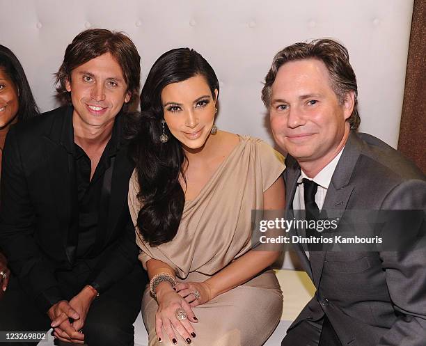 Jonathan Cheban, Kim Kardashian and Jason Binn attends A Night of Style & Glamour to welcome newlyweds Kim Kardashian and Kris Humphries at Capitale...