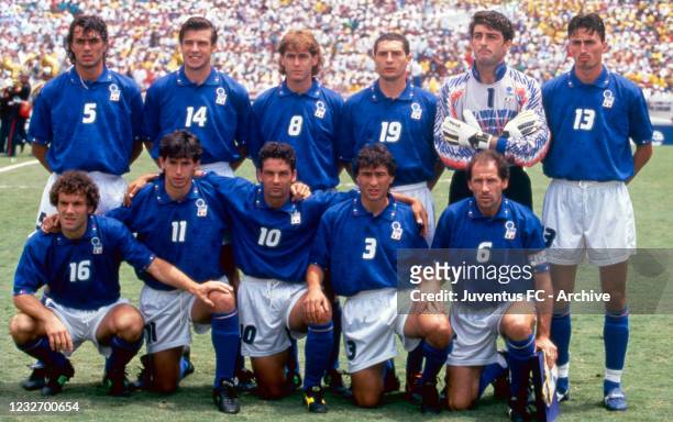 Roberto Baggio during Italia - Brasil, on Usa world cup on July 17, 1994 in Pasadena, USA.