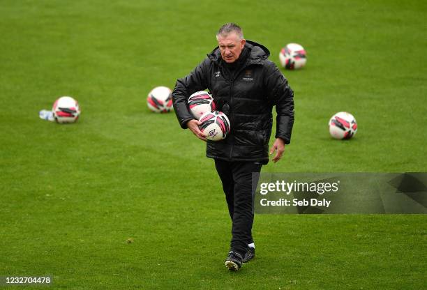 Dublin , Ireland - 3 May 2021; Waterford manager Kevin Sheedy before the SSE Airtricity League Premier Division match between Shamrock Rovers and...