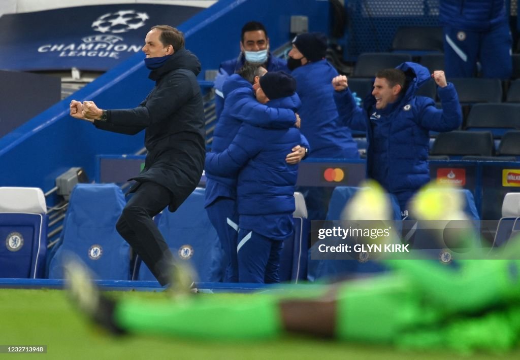 TOPSHOT-FBL-EUR-C1-CHELSEA-REAL MADRID