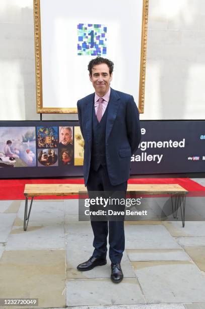 Stephen Mangan attends the launch of new West End cultural initiative Art Of London's 'The Augmented Gallery', featuring a trail of 20 frames which...