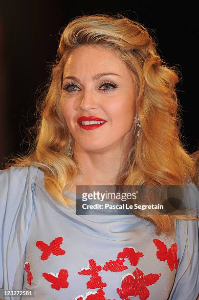 Madonna attends the "W.E." premiere at the Palazzo Del Cinema during the 68th Venice Film Festival on September 1, 2011 in Venice, Italy.