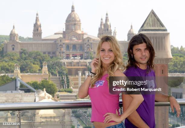 Edurne and musical cast attend a press presentation for the new 'Grease The Musical' at the Las Arenas on September 1, 2011 in Barcelona, Spain.