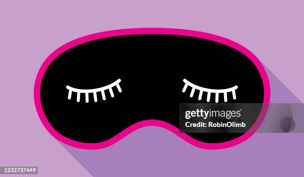 sleep mask icon - blindfold stock illustrations
