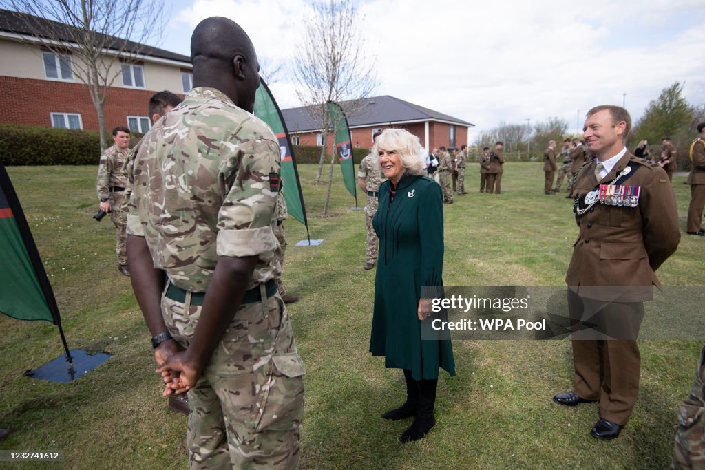 The Duchess Of Cornwall, Colonel-In-Chief, The Rifles, Visits 5th Battalion The Rifles, Wiltshire
