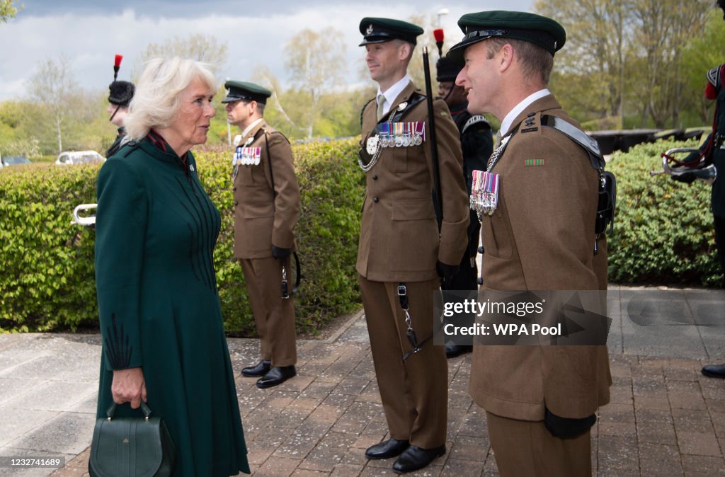 The Duchess Of Cornwall, Colonel-In-Chief, The Rifles, Visits 5th Battalion The Rifles, Wiltshire