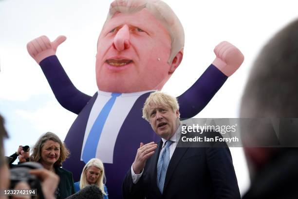 Prime Minister Boris Johnson visits Hartlepool after the Conservative Party candidate Jill Mortimer won the Hartlepool Parliamentary By-election, at...