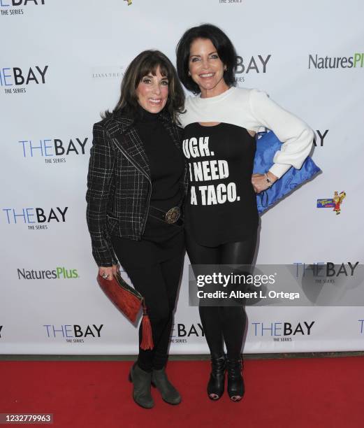 Kate Linder and Lesli Kay attend night 2 of the Special Outdoor Screening Of The Bay's 2-Part Season Finale on May 7, 2021 in Los Angeles, California.