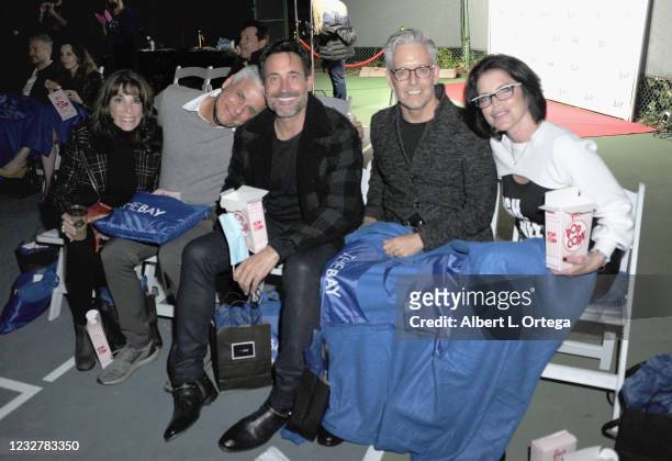Kate Linder, Christian LeBlanc, Greg Zarian and Lesli Kay attend night 2 of the Special Outdoor Screening Of The Bay's 2-Part Season Finale on May 8,...