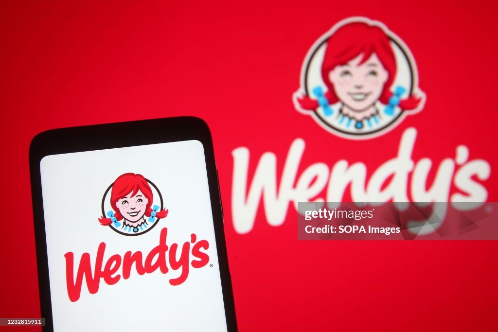 In this photo illustration the Wendy's logo of an US...
